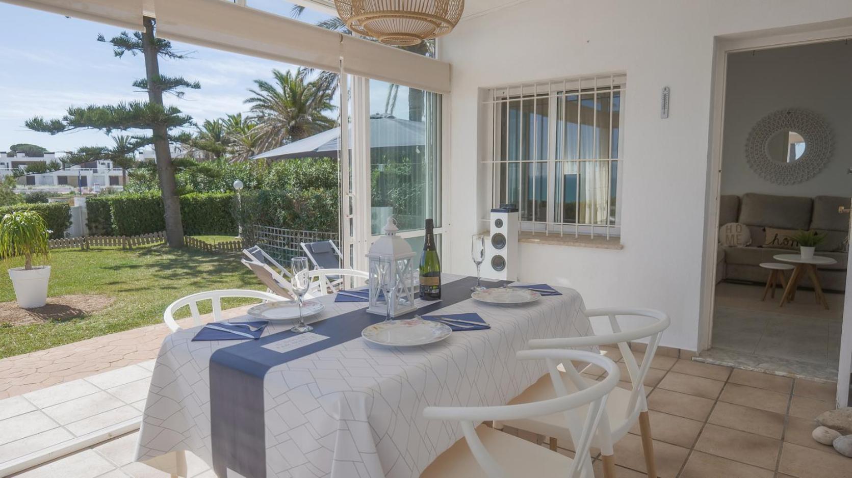 Casa Vesalia A 1A Linea De Mar Con Aa Y Wi-Fi. Villa บินารอส ภายนอก รูปภาพ